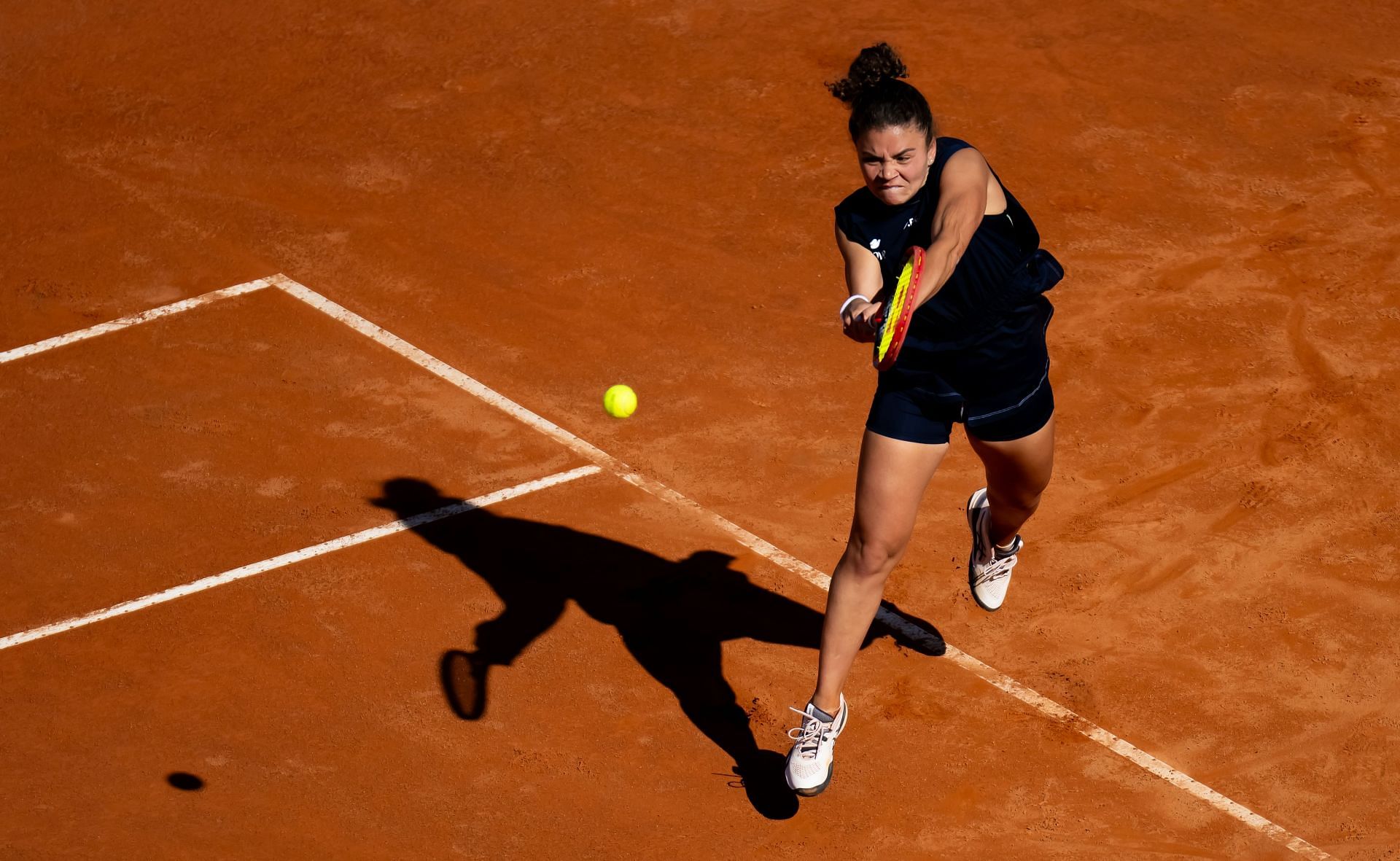 Paolini in action at the Italian Open 2025 - Day Six - Source: Getty